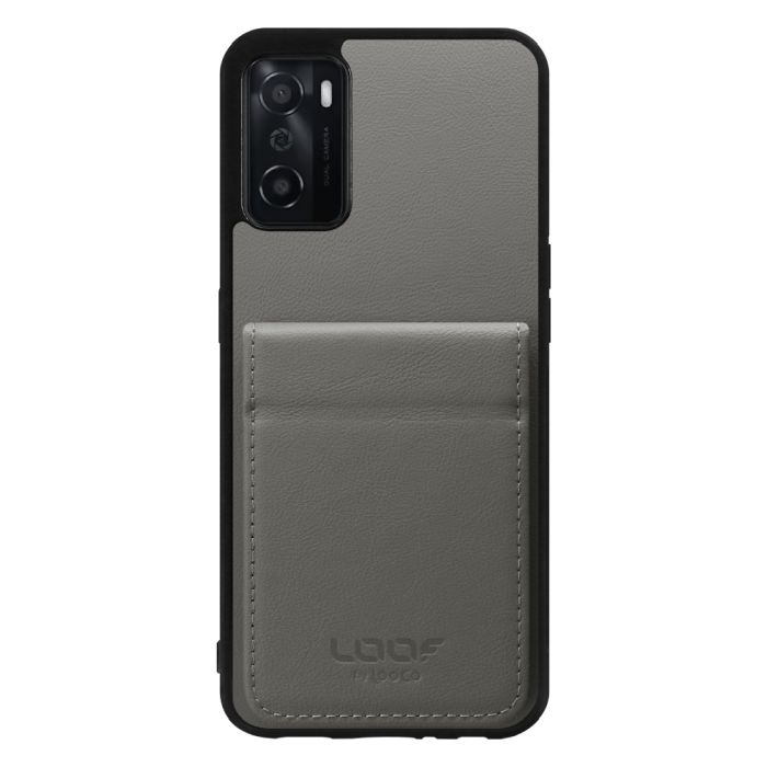 [ LOOF BASIC-SHELL SLIM CARD 2カード ] OPPO A55s 5G CPH2309 / A102OP  ケース 背面 カード収納 カード入れ カードポケット カバー スマホケース 薄型 大容量 本革 [ OPPO A55s 5G ]