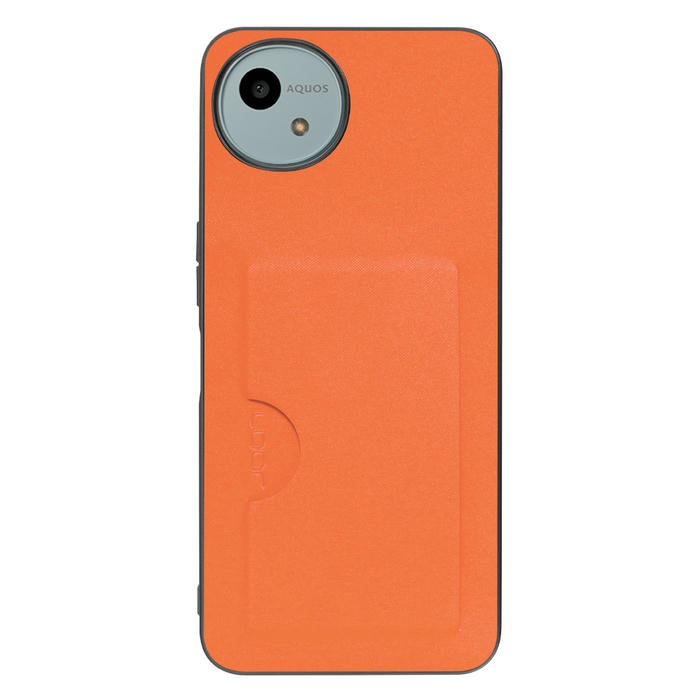 [ LOOF SKIN SLIM-SLOT ] AQUOS wish4 SH-52E スマホケース 背面 ケース カバー ハードケース カード収納 PUレザー ストラップホール [ AQUOS wish4 ]