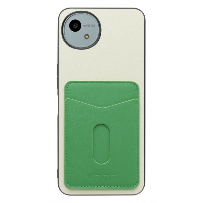 [ LOOF PASS-SHELL スライド] AQUOS wish4  スマホケース 背面 ケース カバー ハードケース カード収納 カードホルダー ストラップホール [ AQUOS wish4 ]