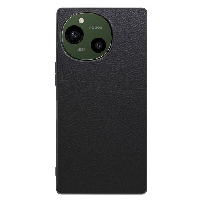 [ LOOF LUXURY-SHELL ] AQUOS R9 / R10  SH-51E SH-51F スマホケース 背面 ケース カバー ハードケース 本革 ストラップホール [ AQUOS R9 / R10 ]