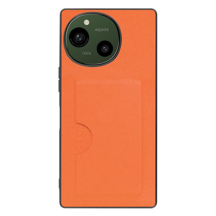 [ LOOF SKIN SLIM-SLOT ] AQUOS R9 / R10 SH-51E SH-51F スマホケース 背面 ケース カバー ハードケース カード収納 PUレザー ストラップホール [ AQUOS R9 / R10 ]