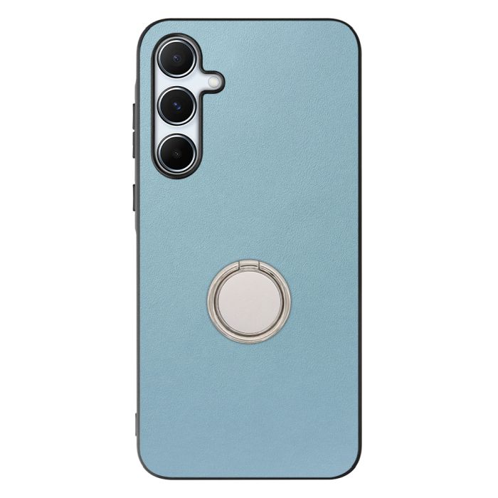 [ LOOF RING-SHELL (シンプル Ver.) ] Galaxy A55 5G  スマホケース 背面 ケース カバー ハードケース スマホリング リング付き 本革 ストラップホール [ Galaxy A55 5G ]