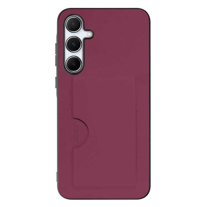 [ LOOF SKIN SLIM-SLOT ] Galaxy A55 5G  スマホケース 背面 ケース カバー ハードケース カード収納 PUレザー ストラップホール [ Galaxy A55 5G ]