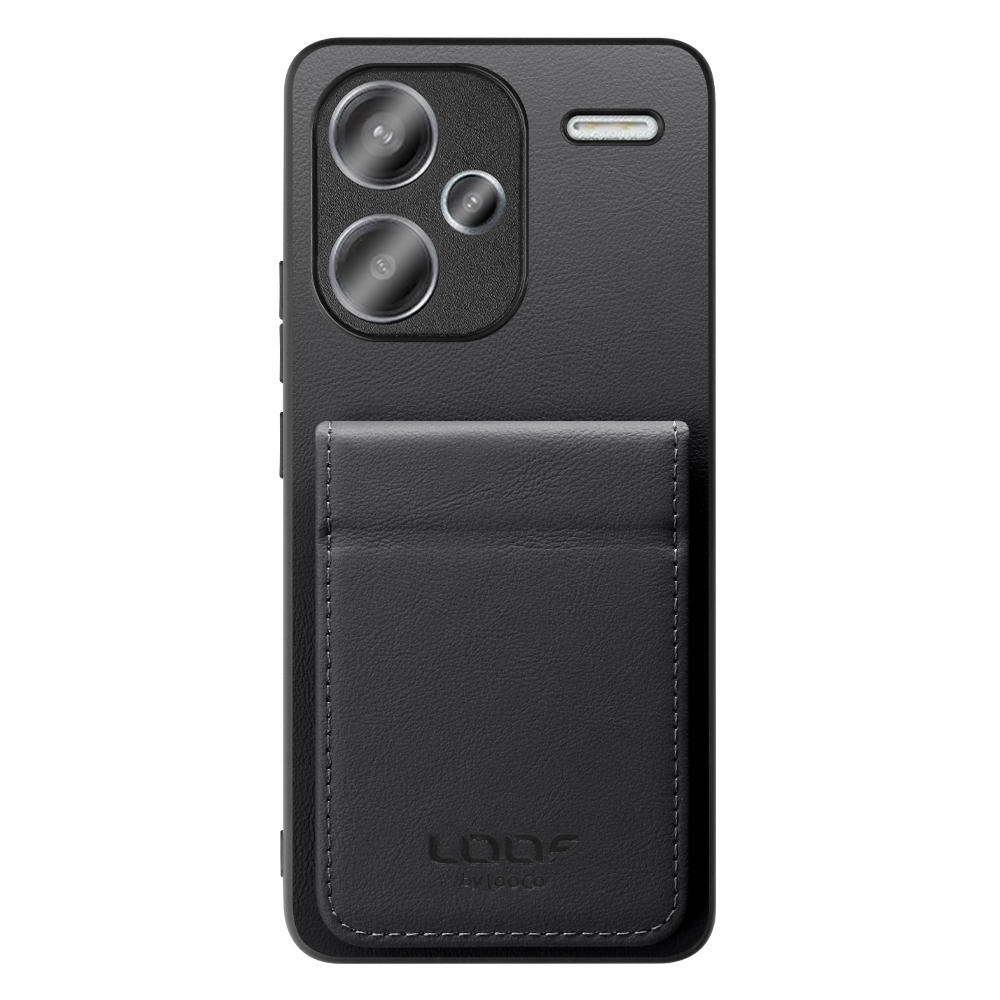 [ LOOF BASIC-SHELL SLIM CARD 2カード ] Xiaomi Redmi Note 13 Pro+ 5G  ケース 背面 カード収納 カード入れ カードポケット カバー スマホケース 薄型 大容量 本革 [ Redmi Note 13 Pro+ 5G ]