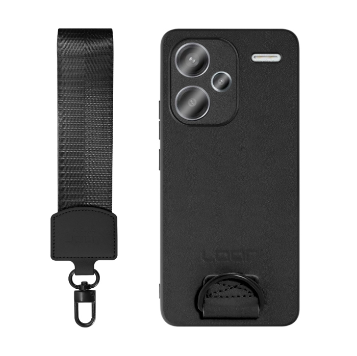 [ LOOF STRAP-SHELL (ショートVer.) ] Xiaomi Redmi Note 13 Pro+ 5G  スマホケース 背面 ケース カバー ハードケース ハンドストラップ  本革 [ Redmi Note 13 Pro+ 5G ]