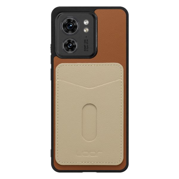 [ LOOF PASS-SHELL (LEATHER Ver.) スライド ] motorola edge 40  スマホケース 背面 ケース カバー ハードケース カード収納 カードホルダー ストラップホール [ motorola edge 40 ]