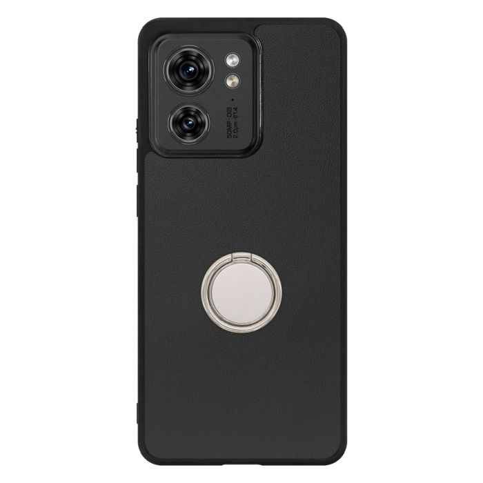 [ LOOF RING-SHELL ] motorola edge 40  スマホケース 背面 ケース カバー ハードケース スマホリング リング付き 本革 ストラップホール [ motorola edge 40 ]