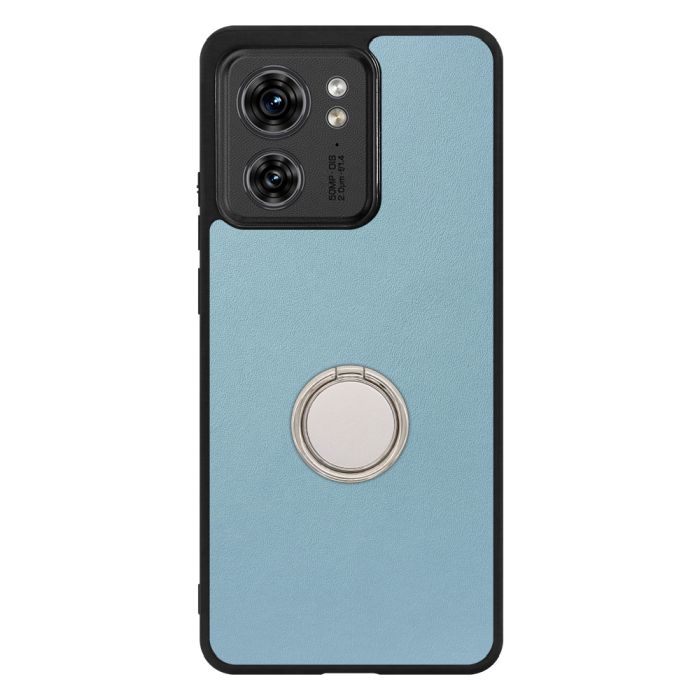 [ LOOF RING-SHELL ] motorola edge 40  スマホケース 背面 ケース カバー ハードケース スマホリング リング付き 本革 ストラップホール [ motorola edge 40 ]