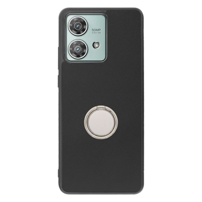 [ LOOF RING-SHELL ] motorola edge 40 neo  スマホケース 背面 ケース カバー ハードケース スマホリング リング付き 本革 ストラップホール [ motorola edge 40 neo ]