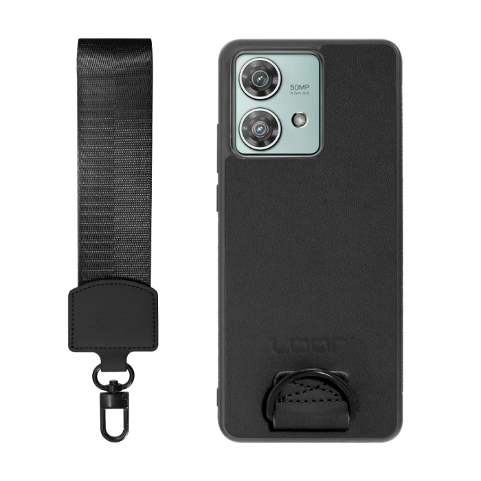 [ LOOF STRAP-SHELL (ショートVer.) ] motorola edge 40 neo motorola edge40neo スマホケース 背面 ケース カバー ハードケース ハンドストラップ  本革 [ motorola edge 40 neo ]