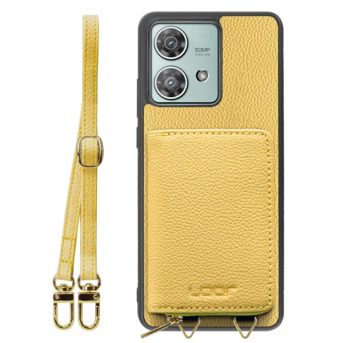 [ LOOF LUXURY-SHELL POUCH ] motorola edge 40 neo  ケース ショルダー スマホショルダー 背面 収納 ポーチ付き カバー スマホケース ストラップ 本革 [ motorola edge 40 neo ]