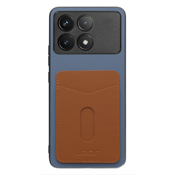 [ LOOF PASS-SHELL (LEATHER Ver.) スライド ] POCO F6 Pro  スマホケース 背面 ケース カバー ハードケース カード収納 カードホルダー ストラップホール [ POCO F6 Pro ]