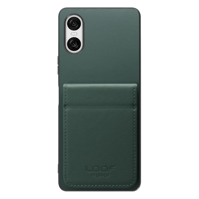 [ LOOF FOLD ] Xperia 10 VI  ケース 背面 カード収納 カード入れ カードポケット カバー スマホケース 薄型 大容量 本革 [ Xperia 10 VI ]