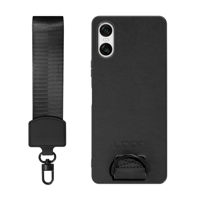 [ LOOF STRAP-SHELL (ショートVer.) ] Xperia 10 VI  スマホケース 背面 ケース カバー ハードケース ハンドストラップ  本革 [ Xperia 10 VI ]