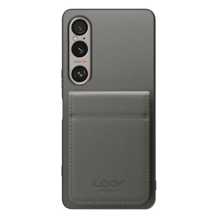 [ LOOF BASIC-SHELL SLIM CARD 2カード ] Xperia 1 VI  ケース 背面 カード収納 カード入れ カードポケット カバー スマホケース 薄型 大容量 本革 [ Xperia 1 VI ]