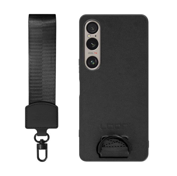 [ LOOF STRAP-SHELL (ショートVer.) ] Xperia 1 VI  スマホケース 背面 ケース カバー ハードケース ハンドストラップ  本革 [ Xperia 1 VI ]