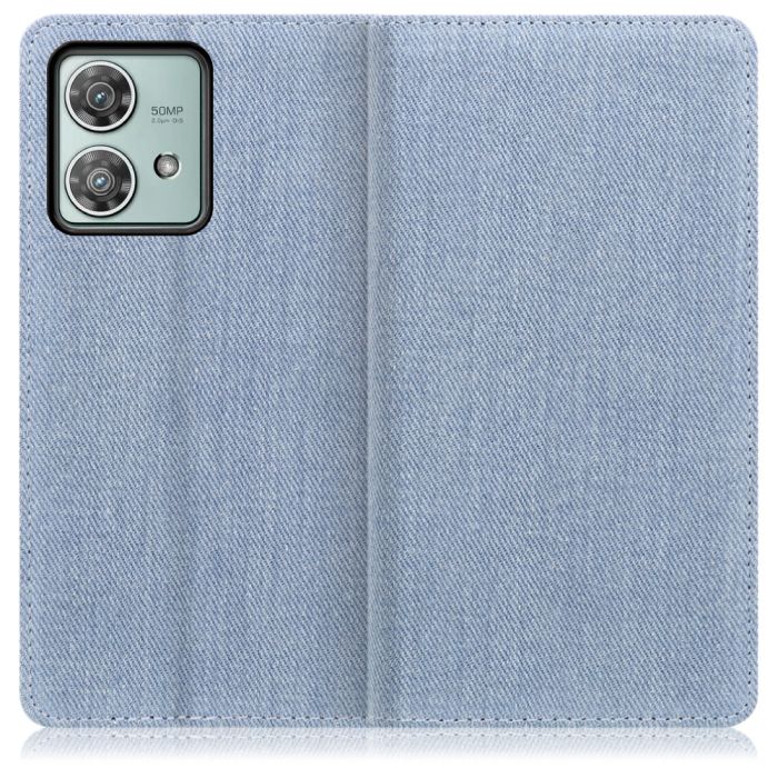 [ LOOF DENIM ] motorola edge 40 neo  スマホケース ケース カバー 手帳型ケース カード収納 マグネット付き デニム ベルトなし [ motorola edge 40 neo ]