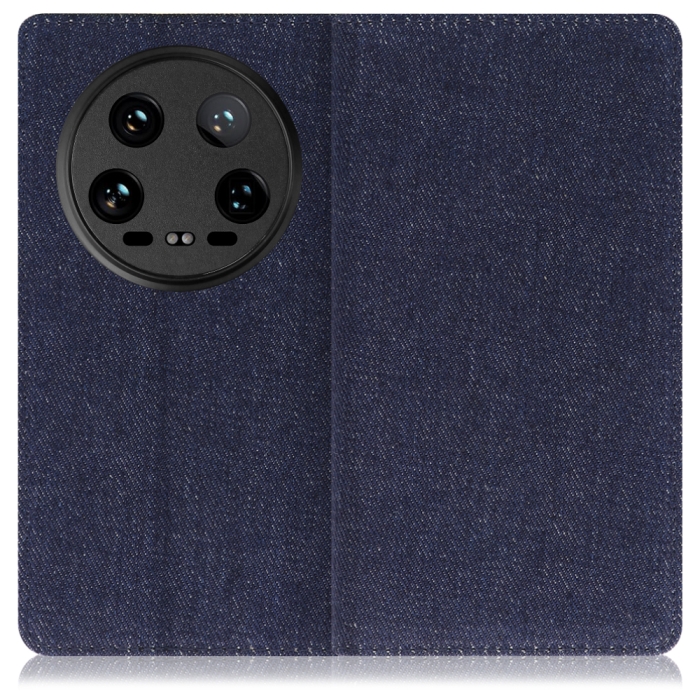 [ LOOF DENIM ] Xiaomi 14 Ultra  スマホケース ケース カバー 手帳型ケース カード収納 マグネット付き デニム ベルトなし [ Xiaomi 14 Ultra ]
