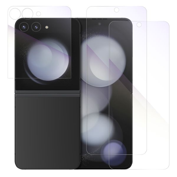 [2枚入り] LOOF Galaxy Z Flip5 保護フィルム クリア/マット/ブルーライトカット 簡単貼り付け 画面保護 ソフトフィルム 気泡なし 傷防止 割れ防止 高透過率 [ Galaxy Z Flip5 ]
