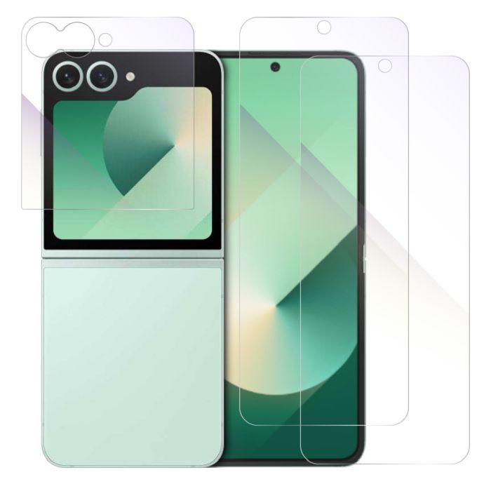 [2枚入り] LOOF Galaxy Z Flip6 保護フィルム クリア/マット/ブルーライトカット 簡単貼り付け 画面保護 ソフトフィルム 気泡なし 傷防止 割れ防止 高透過率 [ Galaxy Z Flip6 ]