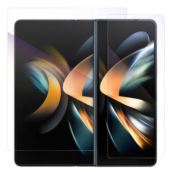 LOOF Galaxy Z Fold4 保護フィルム クリア/マット/ブルーライトカット 簡単貼り付け 画面保護 ソフトフィルム 気泡なし 傷防止 割れ防止 高透過率 [ Galaxy Z Fold4 ]