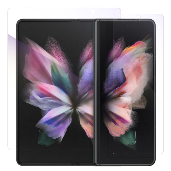 LOOF Galaxy Z Fold3 5G 保護フィルム クリア/マット/ブルーライトカット 簡単貼り付け 画面保護 ソフトフィルム 気泡なし 傷防止 割れ防止 高透過率 [ Galaxy Z Fold3 5G ]