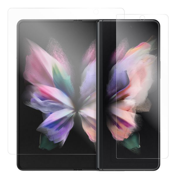 LOOF Galaxy Z Fold3 5G 保護フィルム クリア/マット/ブルーライトカット 簡単貼り付け 画面保護 ソフトフィルム 気泡なし 傷防止 割れ防止 高透過率 [ Galaxy Z Fold3 5G ]