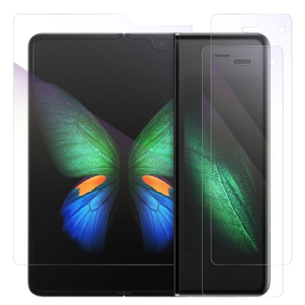 LOOF Galaxy Fold 保護フィルム クリア/マット/ブルーライトカット 簡単貼り付け 画面保護 ソフトフィルム 気泡なし 傷防止 割れ防止 高透過率 [ Galaxy Fold ]