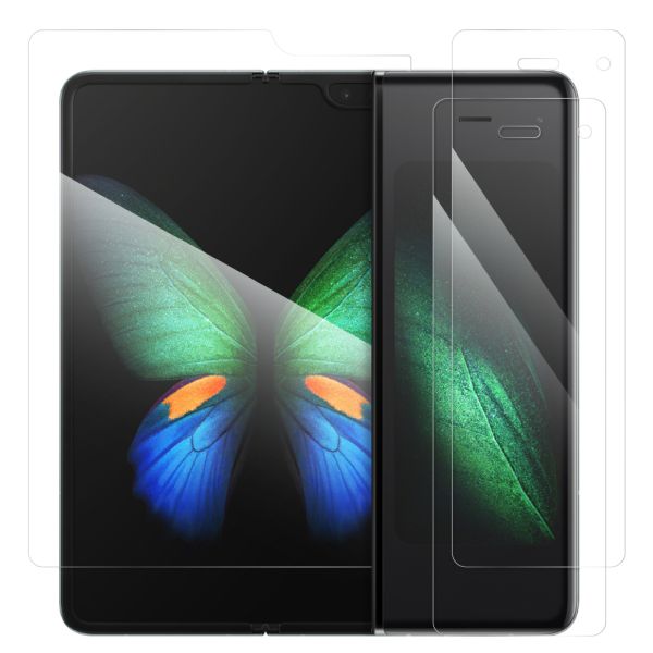 LOOF Galaxy Fold 保護フィルム クリア/マット/ブルーライトカット 簡単貼り付け 画面保護 ソフトフィルム 気泡なし 傷防止 割れ防止 高透過率 [ Galaxy Fold ]