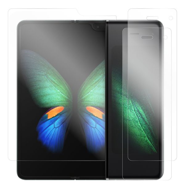 LOOF Galaxy Fold 保護フィルム クリア/マット/ブルーライトカット 簡単貼り付け 画面保護 ソフトフィルム 気泡なし 傷防止 割れ防止 高透過率 [ Galaxy Fold ]