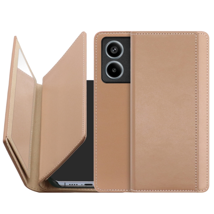 [ LOOF MIRROR ] Redmi Note 13 Pro 5G  スマホケース ケース カバー 手帳型ケース カード収納 ミラー 鏡 ベルトなし [ Redmi Note 13 Pro 5G ]