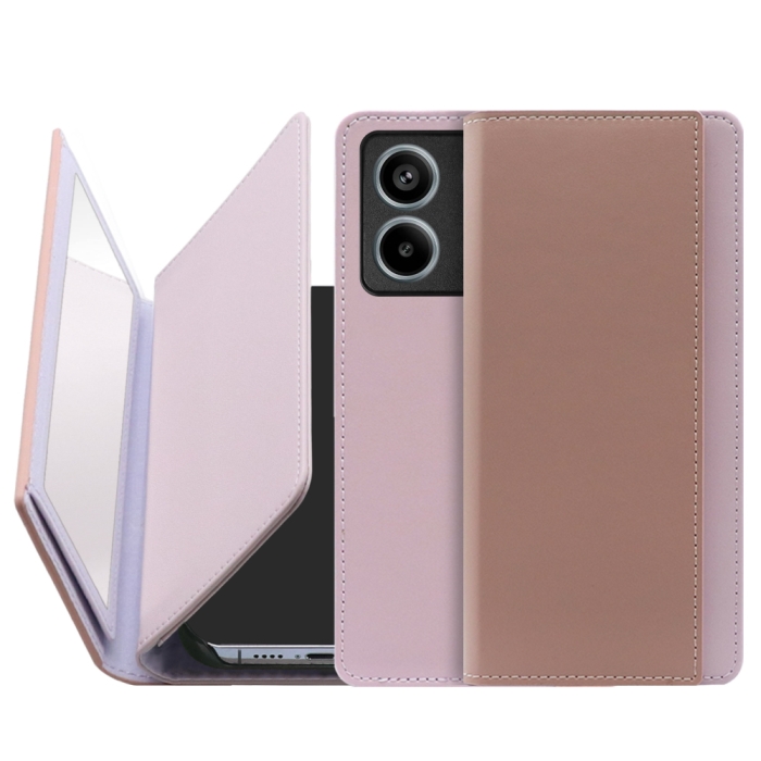 [ LOOF MIRROR ] Redmi Note 13 Pro 5G  スマホケース ケース カバー 手帳型ケース カード収納 ミラー 鏡 ベルトなし [ Redmi Note 13 Pro 5G ]