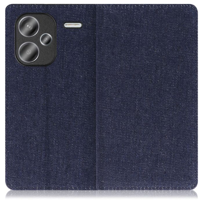 [ LOOF DENIM ] Xiaomi Redmi Note 13 Pro+ 5G  スマホケース ケース カバー 手帳型ケース カード収納 マグネット付き デニム ベルトなし [ Redmi Note 13 Pro+ 5G ]
