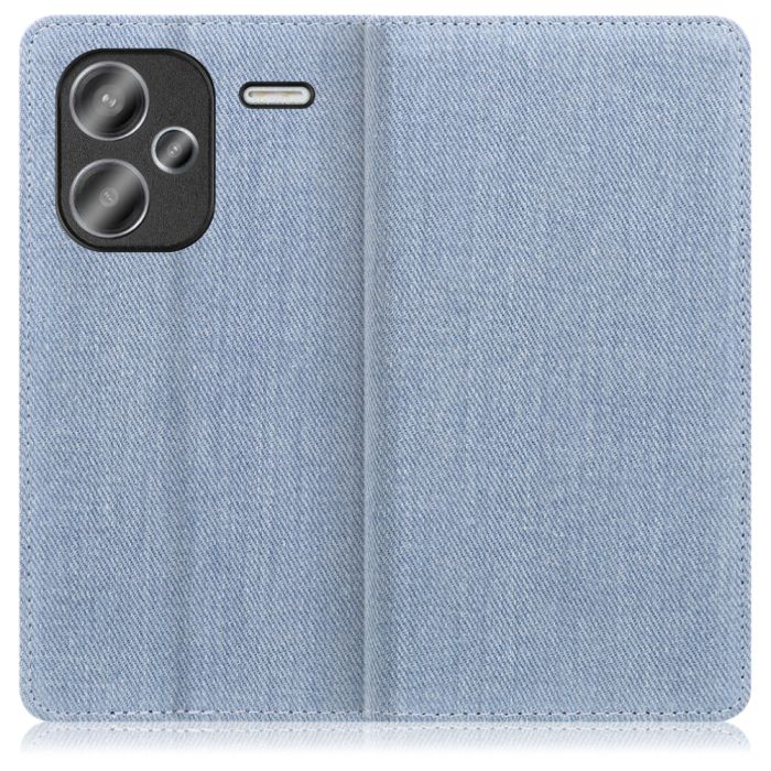 [ LOOF DENIM ] Xiaomi Redmi Note 13 Pro+ 5G  スマホケース ケース カバー 手帳型ケース カード収納 マグネット付き デニム ベルトなし [ Redmi Note 13 Pro+ 5G ]