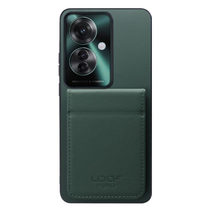 [ LOOF BASIC-SHELL SLIM CARD 2カード ] OPPO Reno11 A  ケース 背面 カード収納 カード入れ カードポケット カバー スマホケース 薄型 大容量 本革 [ OPPO Reno11 A ]