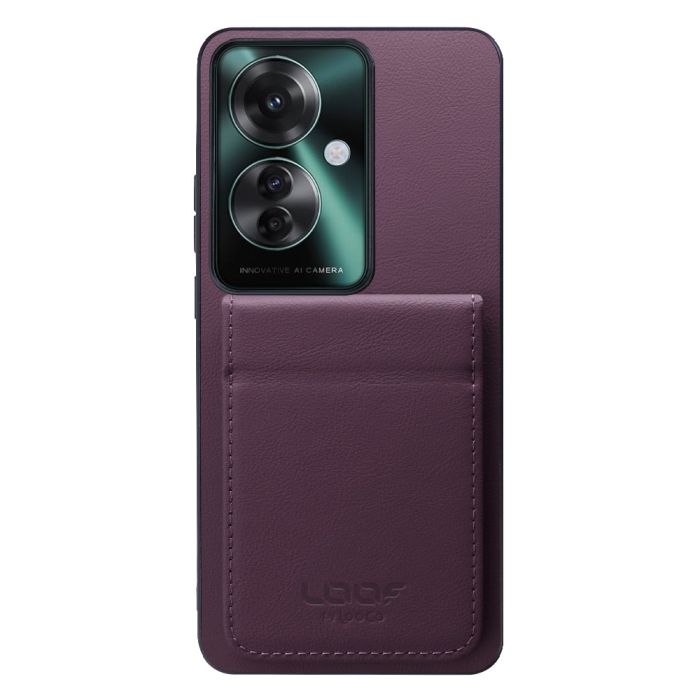 [ LOOF BASIC-SHELL SLIM CARD 2カード ] OPPO Reno11 A  ケース 背面 カード収納 カード入れ カードポケット カバー スマホケース 薄型 大容量 本革 [ OPPO Reno11 A ]