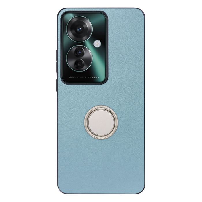 [ LOOF RING-SHELL ] OPPO Reno11 A  スマホケース 背面 ケース カバー ハードケース スマホリング リング付き 本革 ストラップホール [ OPPO Reno11 A ]