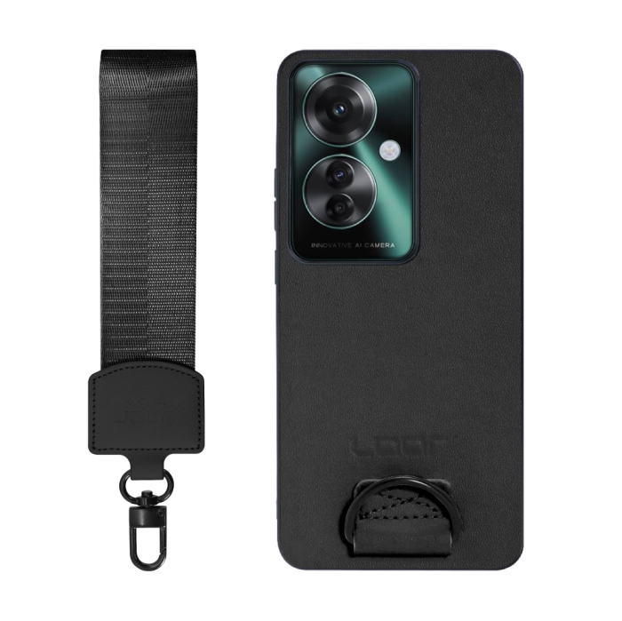 [ LOOF STRAP-SHELL (ショートVer.) ] OPPO Reno11 A  スマホケース 背面 ケース カバー ハードケース ハンドストラップ  本革 [ OPPO Reno11 A ]