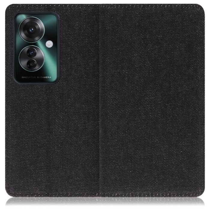 [ LOOF DENIM ] OPPO Reno11 A  スマホケース ケース カバー 手帳型ケース カード収納 マグネット付き デニム ベルトなし [ OPPO Reno11 A ]