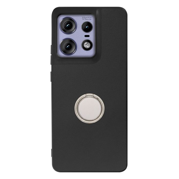 [ LOOF RING-SHELL ] motorola edge 50 pro / 50s pro  スマホケース 背面 ケース カバー ハードケース スマホリング リング付き 本革 ストラップホール [ motorola edge 50 pro / 50s pro ]