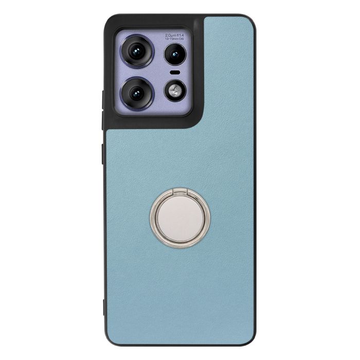 [ LOOF RING-SHELL ] motorola edge 50 pro / 50s pro  スマホケース 背面 ケース カバー ハードケース スマホリング リング付き 本革 ストラップホール [ motorola edge 50 pro / 50s pro ]