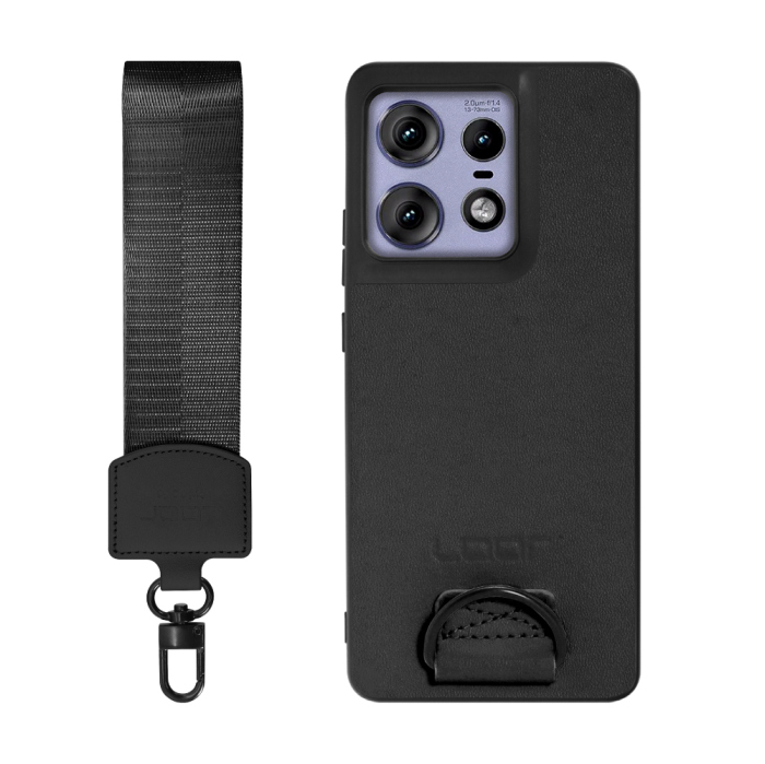 [ LOOF STRAP-SHELL (ショートVer.) ] motorola edge 50 pro / 50s pro  スマホケース 背面 ケース カバー ハードケース ハンドストラップ  本革 [ motorola edge 50 pro / 50s pro ]