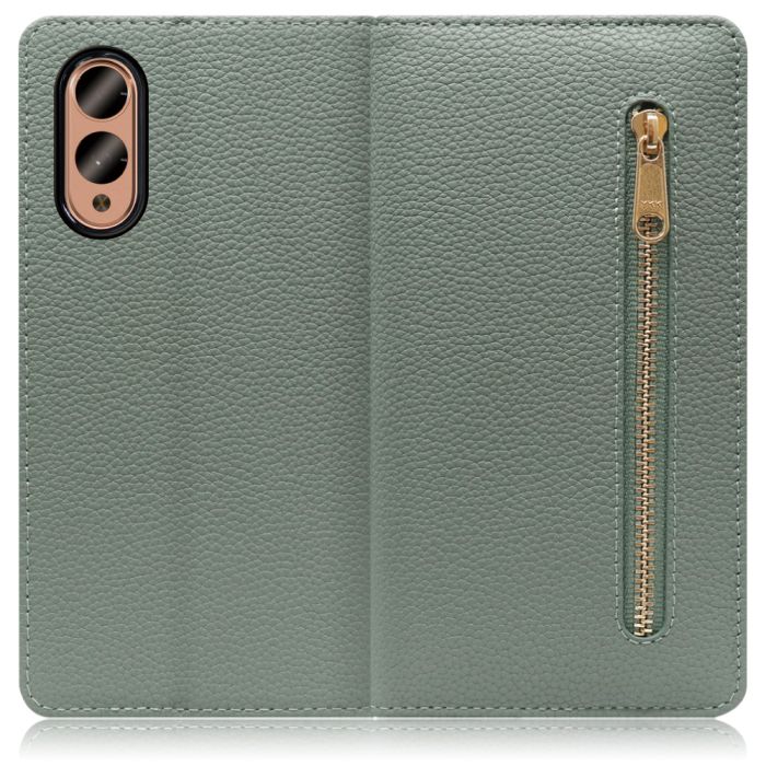 [ LOOF POCKET ] arrows We2  スマホケース ケース カバー 手帳型ケース カード収納 本革 マグネットなし ベルトなし ポケット ファスナー [ arrows We2 ]
