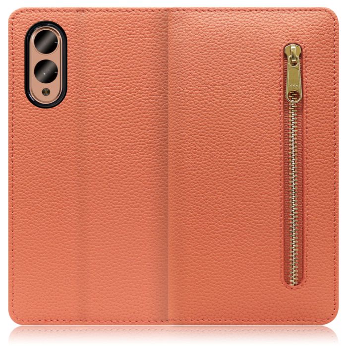 [ LOOF POCKET ] arrows We2  スマホケース ケース カバー 手帳型ケース カード収納 本革 マグネットなし ベルトなし ポケット ファスナー [ arrows We2 ]