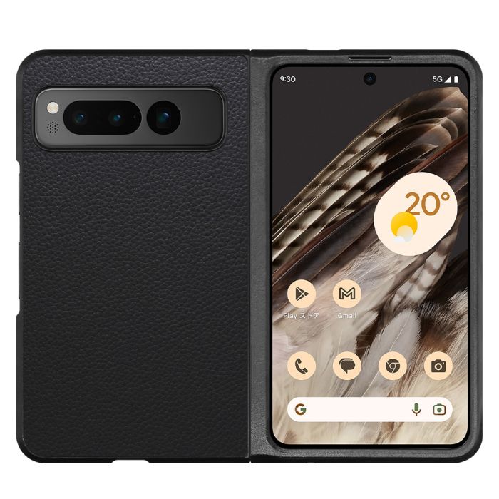 [ LOOF LUXURY-SHELL ] Google Pixel Fold  スマホケース 背面 ケース カバー ハードケース 本革  [ Google Pixel Fold ]