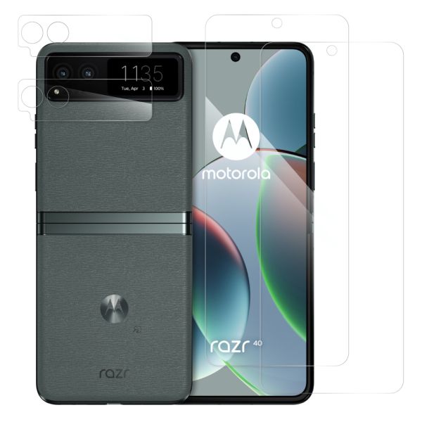 [2枚入り] LOOF motorola razr 40 / 40s 保護フィルム クリア/マット/ブルーライトカット 簡単貼り付け 画面保護 ソフトフィルム 気泡なし 傷防止 割れ防止 高透過率 [ motorola razr 40 / 40s ]