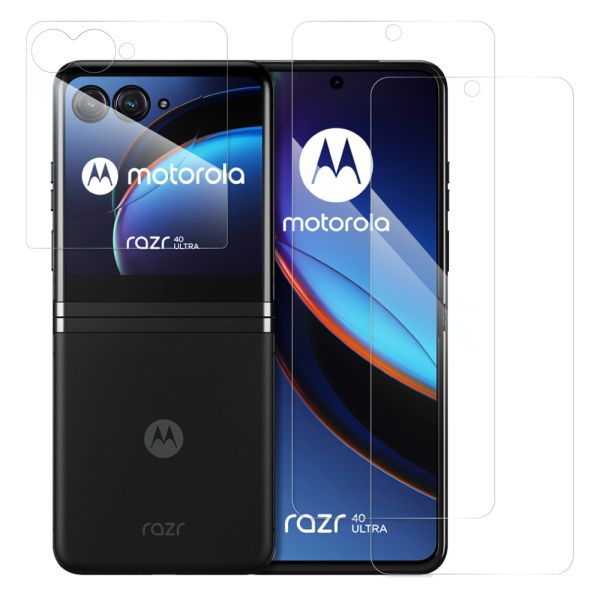 [2枚入り] LOOF motorola razr 40 ultra 保護フィルム クリア/マット/ブルーライトカット 簡単貼り付け 画面保護 ソフトフィルム 気泡なし 傷防止 割れ防止 高透過率 [ motorola razr 40 ultra ]
