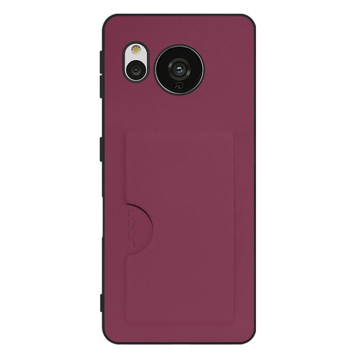 [ LOOF SKIN SLIM-SLOT ] AQUOS sense7 sense 7 スマホケース 背面 ケース カバー ハードケース カード収納 PUレザー ストラップホール [ AQUOS sense7 ]