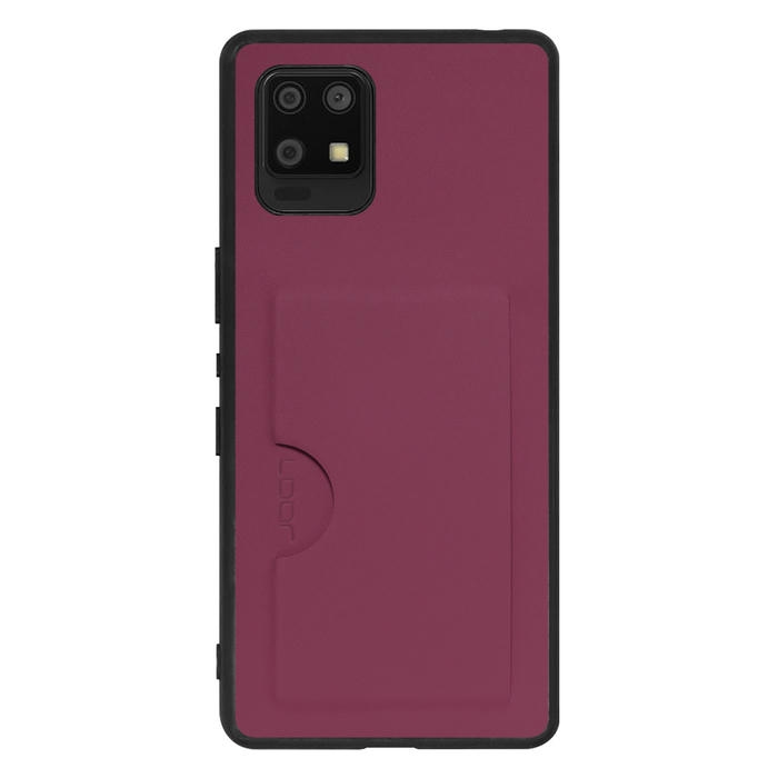[ LOOF SKIN SLIM-SLOT ] AQUOS zero6 SHG04 zero 6 スマホケース 背面 ケース カバー ハードケース カード収納 PUレザー ストラップホール [ AQUOS zero6 ]