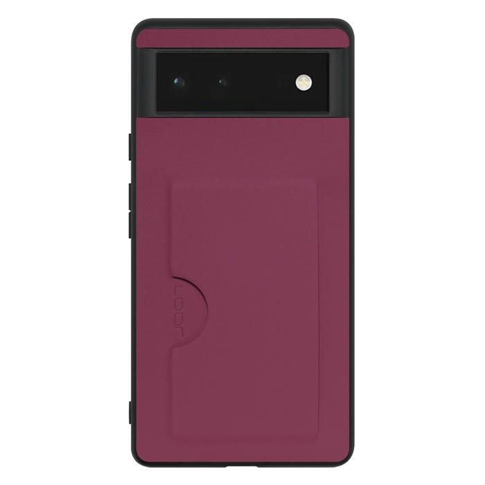 [ LOOF SKIN SLIM-SLOT ] Google Pixel 6 googlepixel6 pixel6 ピクセル6 スマホケース 背面 ケース カバー ハードケース カード収納 PUレザー ストラップホール [ Google Pixel 6 ]